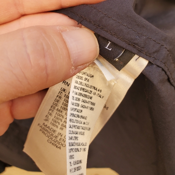 Diesel Black S-Nigel Zip-Front Shirt Jacket. - Picture 14 of 16